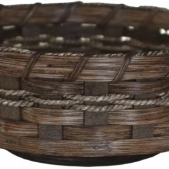 Amish Hand Woven Natural Reed Lazy Susan