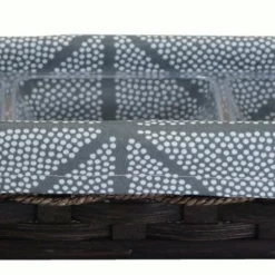 Amish Hand Woven Natural Reed Small Server Basket