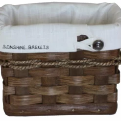 Hand Woven Natural Reed Card Holder Basket