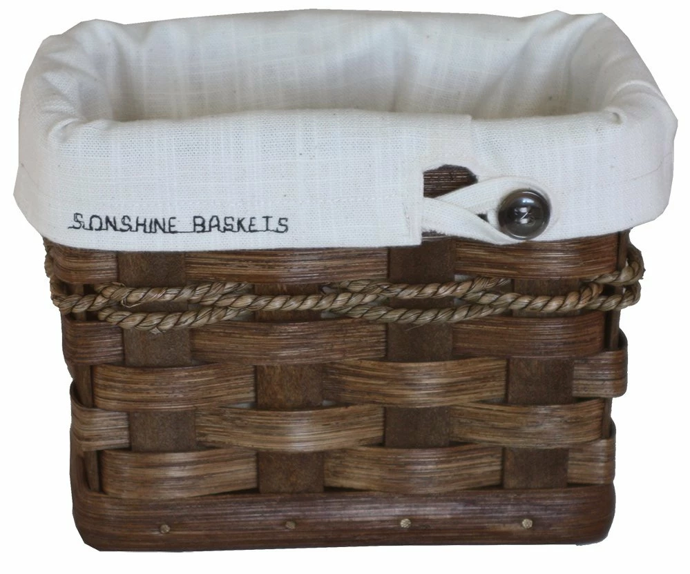 Hand Woven Natural Reed Card Holder Basket 1 Hand Woven Natural Reed Card Holder Basket