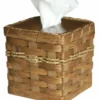 Hand Woven Natural Reed Square Tissue Box Basket