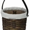Hand Woven Natural Reed Round Bonnet Basket
