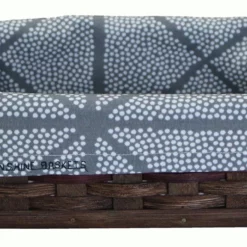 Amish Hand Woven Natural Reed Square Cake Pan Basket