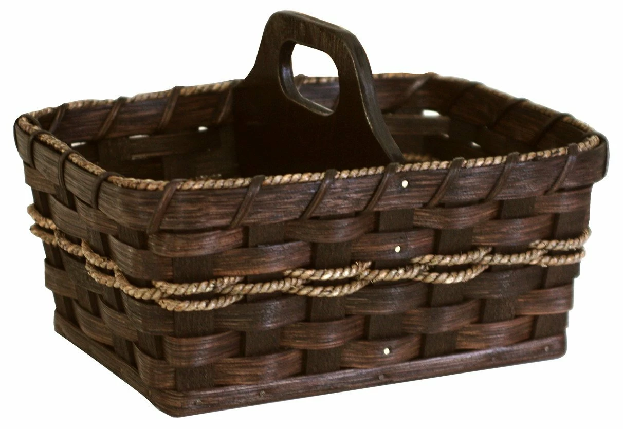 Hand Woven Natural Reed Handy Helper Basket 1 Hand Woven Natural Reed Handy Helper Basket