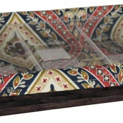 Amish Hand Woven Natural Reed Shallow Server Basket