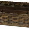 Amish Hand Woven Natural Reed Medium Organizer Basket