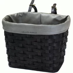 Amish Hand Woven Natural Reed Bike Basket