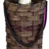 Amish Hand Woven Natural Reed Single Wine Basket