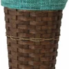 Amish Hand Woven Natural Reed Bag Holder Basket