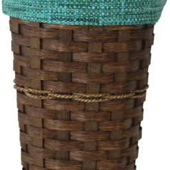 Amish Hand Woven Natural Reed Bag Holder Basket