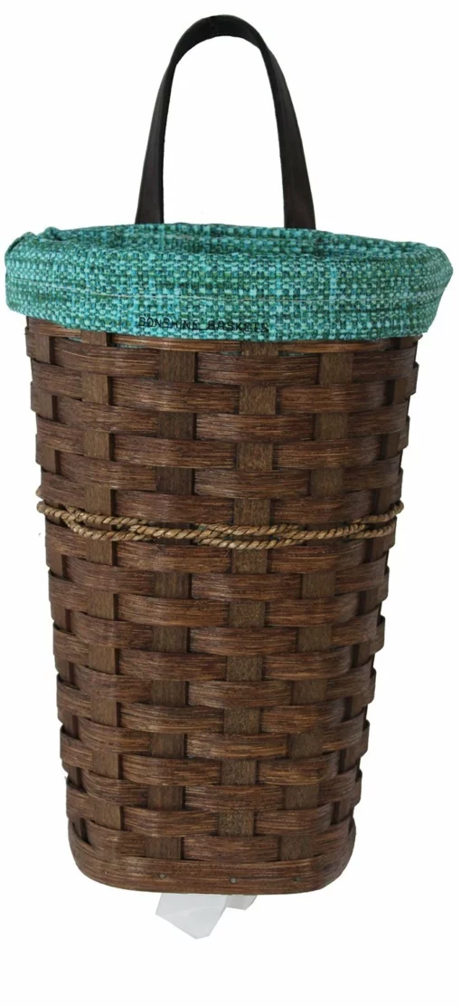 Amish Hand Woven Natural Reed Bag Holder Basket -Home Decoration Sales 2024 pid 67106 Hand Woven Natural Reed Bag Holder 10