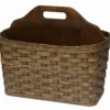 Amish Hand Woven Natural Reed Magazine Rack Basket