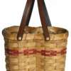 Amish Hand Woven Natural Reed Wine Basket