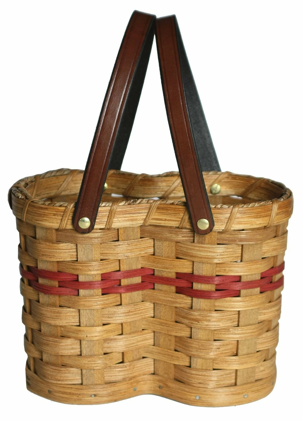 Amish Hand Woven Natural Reed Wine Basket 1 Amish Hand Woven Natural Reed Wine Basket