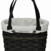 Amish Hand Woven Natural Reed Small Hand Bag Basket