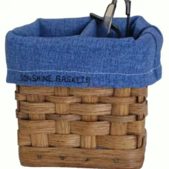 Amish Hand Woven Natural Reed Mini Organizer Basket