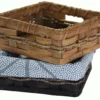 Amish Hand Woven Reed Square Napkin Basket
