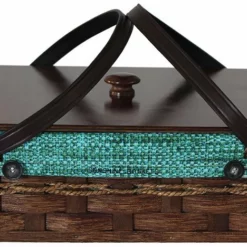 Amish Hand Woven Natural Reed Large Serving Basket