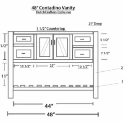 24"-72" Contadino Amish Bathroom Vanity - DutchCrafters Exclusive -Home Decoration Sales 2024 pid 67339 DutchCrafters Exclusive 24 72 Contadino Bathroom Vanity 80