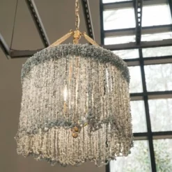 American Made Lily Beaded Chandelier -Home Decoration Sales 2024 pid 68725 American Made Lily Beaded Chandelier 70
