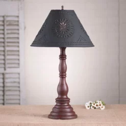 Davenport Lamp With Textured Black Tin Shade -Home Decoration Sales 2024 pid 68864 Davenport Lamp with Textured Black Tin Shade 40