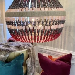 American Made Orbit Beaded Chandelier -Home Decoration Sales 2024 pid 69251 American Made Orbit Beaded Chandelier 80