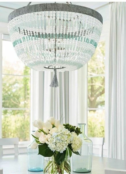 American Made Malibu Beaded Chandelier 7 American Made Malibu Beaded Chandelier - Image 7
