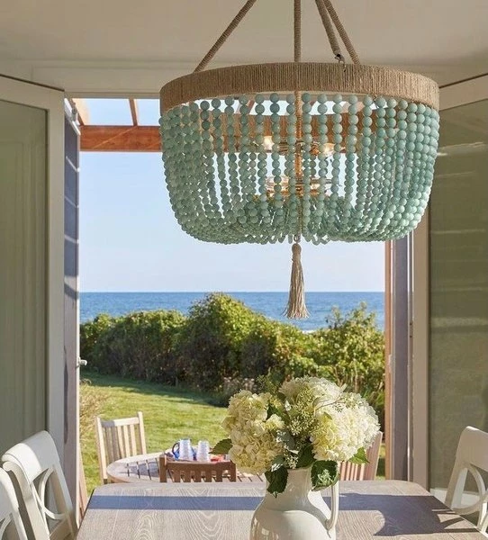 American Made Malibu Beaded Chandelier 8 American Made Malibu Beaded Chandelier - Image 8