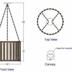 American Made - The Division Chandelier -Home Decoration Sales 2024 pid 69343 American Made The Division Chandelier 100