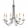 Hubbardton Forge Simple Sweep 6 Arm Chandelier