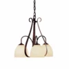 Hubbardton Forge Sweeping Taper 3 Arm Chandelier