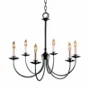 Hubbardton Forge Simple Lines 6 Arm Chandelier