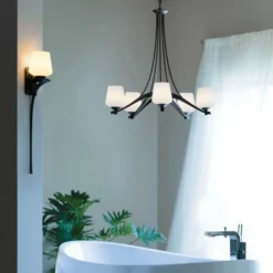Hubbardton Forge Ribbon 5 Arm Chandelier -Home Decoration Sales 2024 pid 70069 Hubbardton Forge Ribbon 5 Arm Chandelier 30