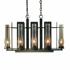 Hubbardton Forge New Town Large 8 Arm Chandelier