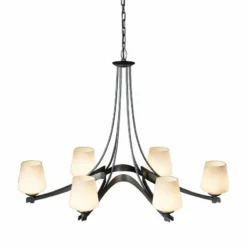 Hubbardton Forge Oval Ribbon 6 Arm Chandelier