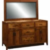 Amish Fennimore 60 Inch Double Sink Vanity And Optional Mirror