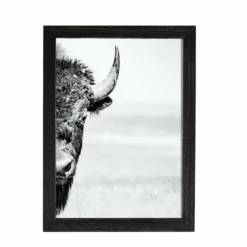 Amish Open Horizons Wall Decor - Bison Peeking
