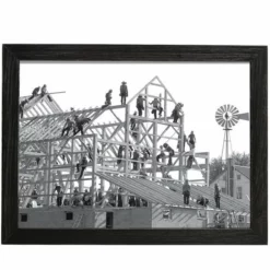 Amish Open Horizons Wall Decor - Barn Raising