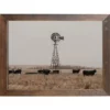 Amish Open Horizons Wall Decor - Windmill Cattle