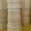 Amish Made Unfinished Reeded Pedestal Table Column