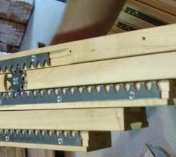 Double Equalizer Pedestal Table Slide Unfinished Five Rail -Home Decoration Sales 2024 pid 7806 Unfinished Amish Dining Table Parts Hard Maple Wood Five Rail Pedestal Table Slide 30